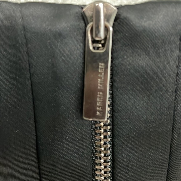 Karen Millen Sheath dress- black with print size 6 US - Picture 12 of 16